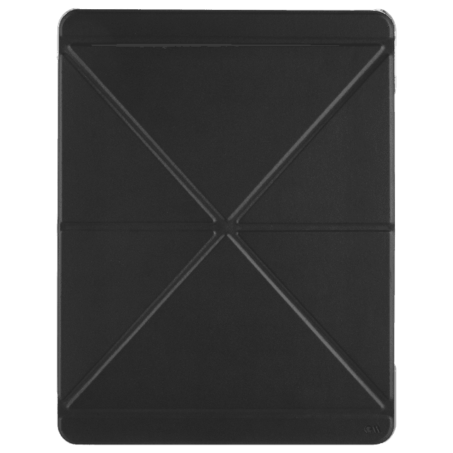 Case-Mate case mate ipad 10 2 7th gen flip folio case leather origami design w 360 protection transparent back w multiple viewing mode auto sleep wake for ipad 10 2 7th gen black