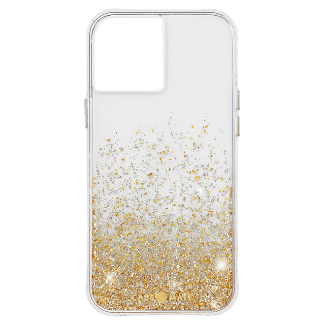 Case-Mate case mate twinkle ombre case for apple iphone 12 pro max 10 ft drop protection w micropel anti microbial layer 1 pc construction reflective foil design wireless charging compatible gold