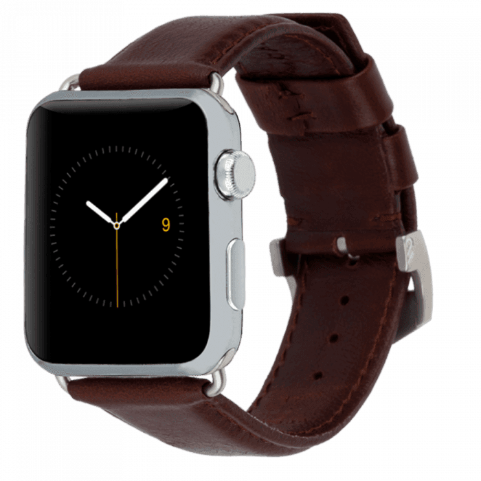 حزام ساعة آبل 42mm جلد بني CASE-MATE Apple Watchband Tobacco