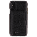 كفر ايفون X جلدي مع حقيبة ل4 بطاقات و مرآة مدمجة CASE MATE Compact Mirror Case for iPhone X - SW1hZ2U6MzU3MTg=