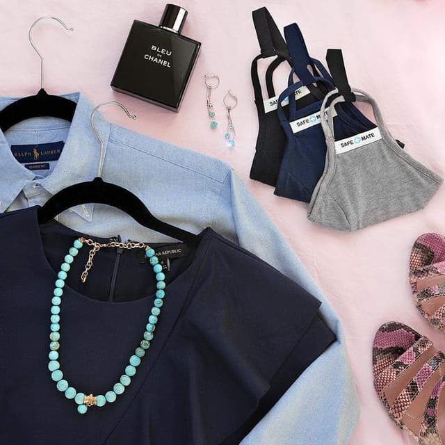 Case-Mate case mate safe mate washable cloth mask large to xl 3 pack black navy gray