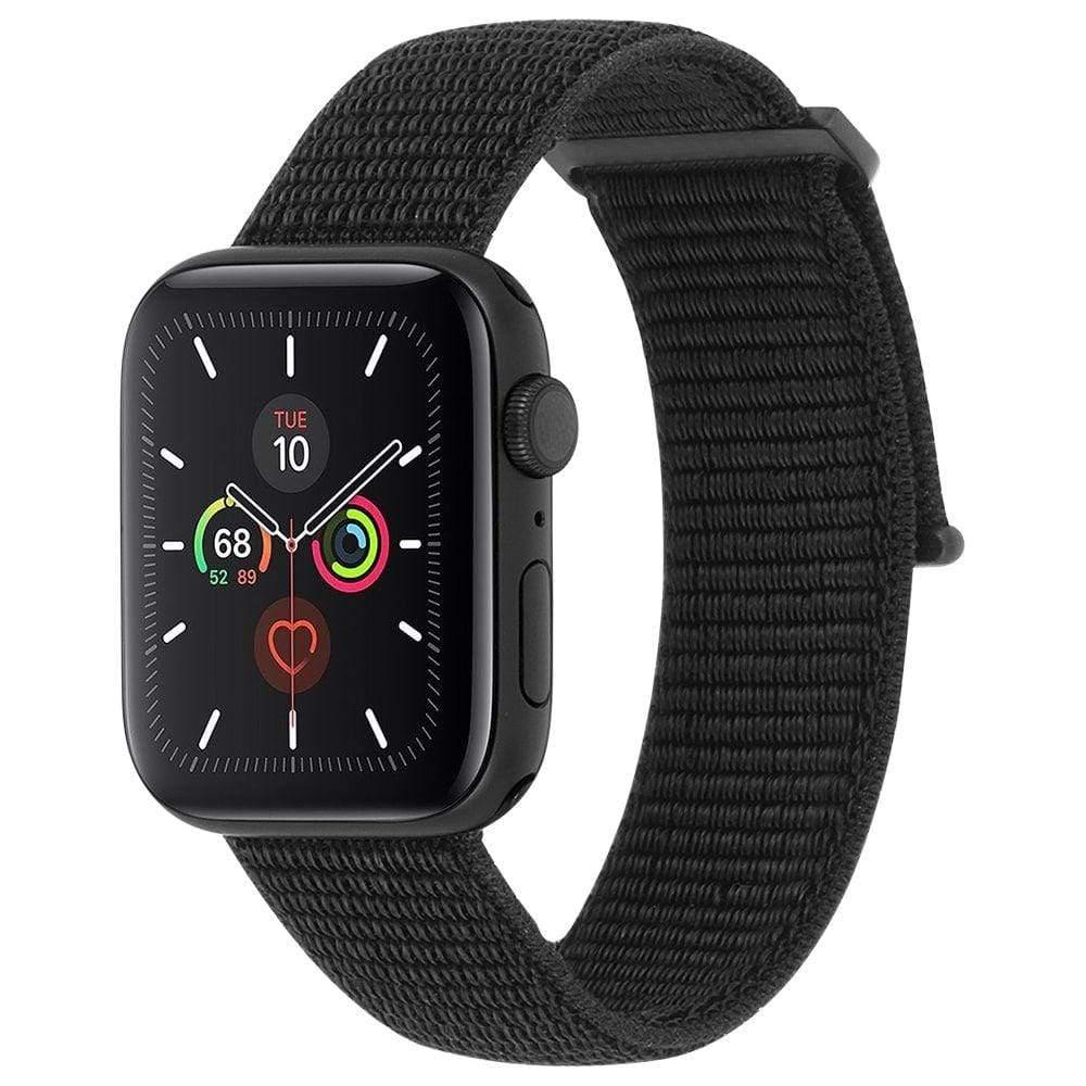 حزام ساعة Case-mate - 42-44mm Apple Watch Nylon Band - أسود