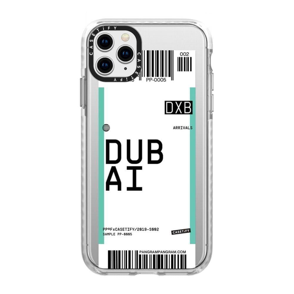 كفر iPhone 11 Pro Max Casetify Dubai Pangram Collection Impact Case - شفاف