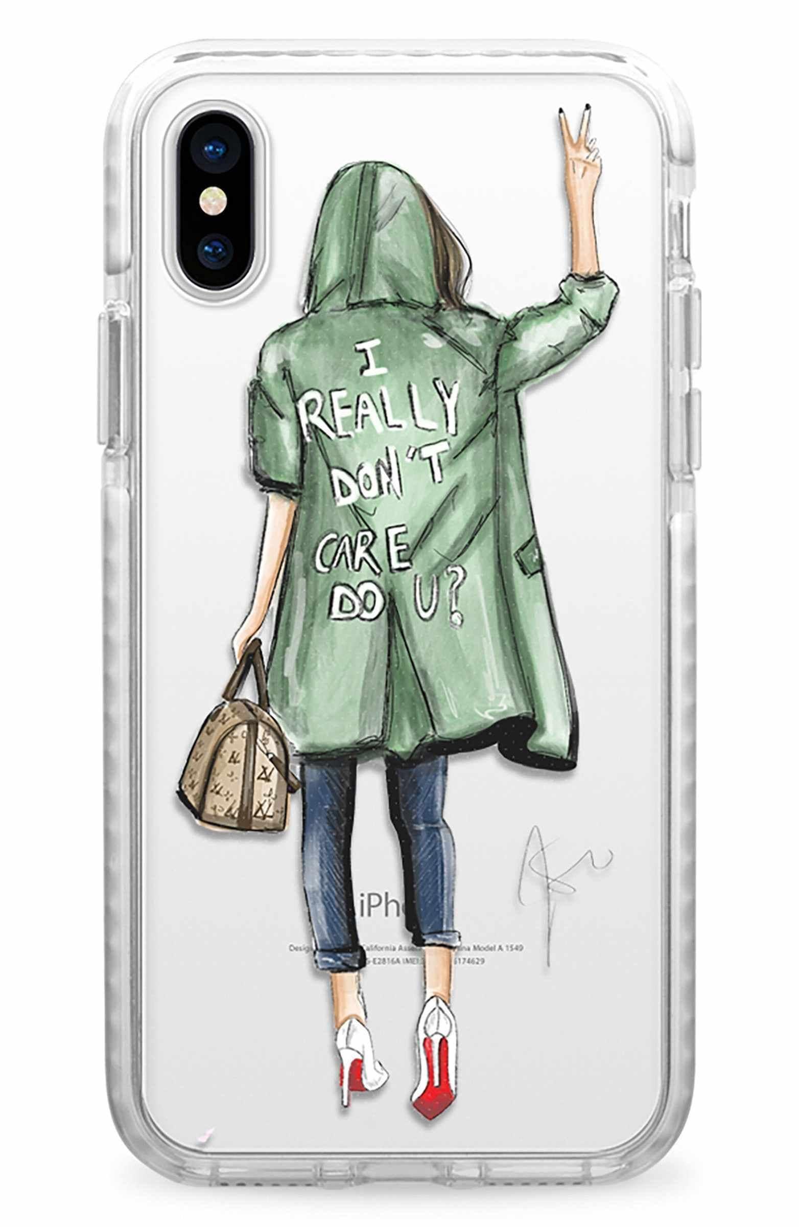 كفر حماية آيفون CASETIFY Snap Case Don't Care For iPhone XS Max