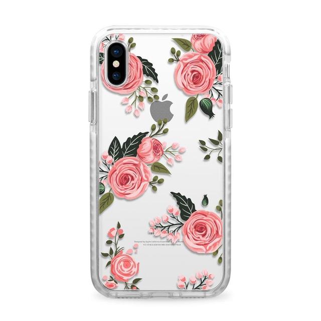 casetify impact case pink roses for iphone xs max