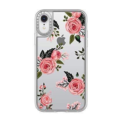 casetify impact case pink roses for iphone xr