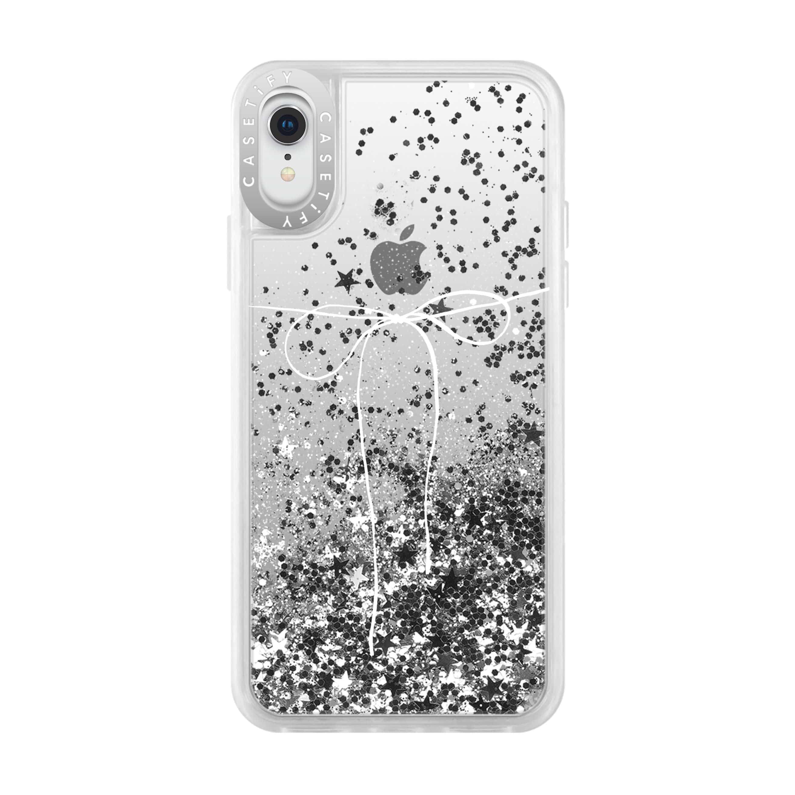 كفر حماية آيفون CASETIFY Glitter Case - Take A Bow for iPhone XR