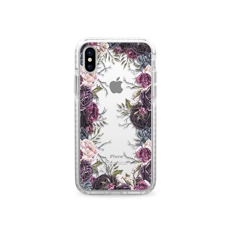 casetify iphone x impact case dark floral