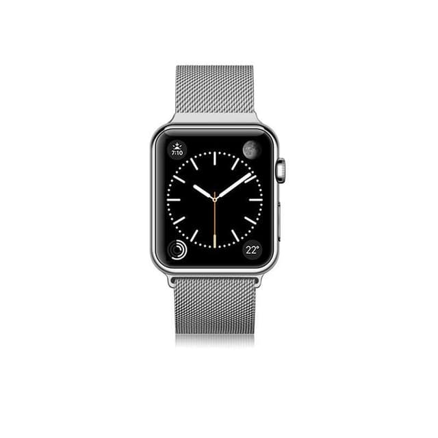 حزام ساعة آبل معدن مغناطيس 42mm فضي Apple Watch Band Stainless Steel for All Series - CASETIFY