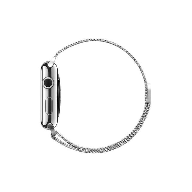 حزام ساعة آبل معدن مغناطيس 42mm فضي Apple Watch Band Stainless Steel for All Series - CASETIFY