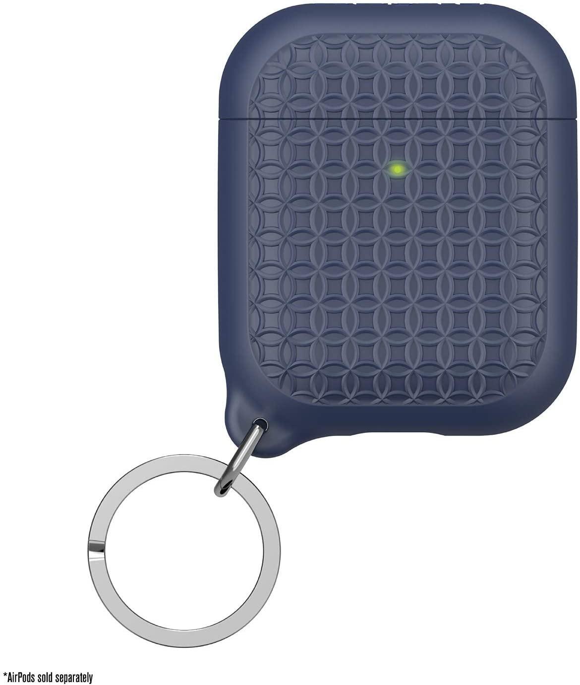 catalyst key ring case for airpods 1 2 midnight blue