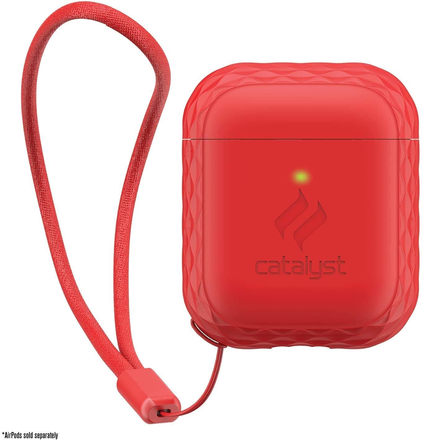 catalyst lanyard case for airpods 1 2 flame red