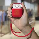 كفر سماعات ايربود أحمر مع حلقة مفاتيح Catalyst - Key Ring Case for AirPods 1 & 2 - Flame Red - SW1hZ2U6NTY1Nzc=