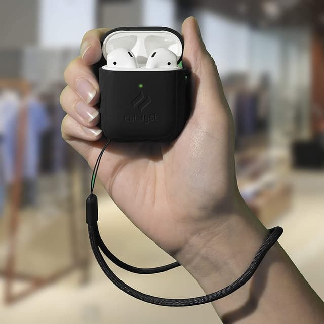 catalyst lanyard case for airpods 1 2 stealth black
