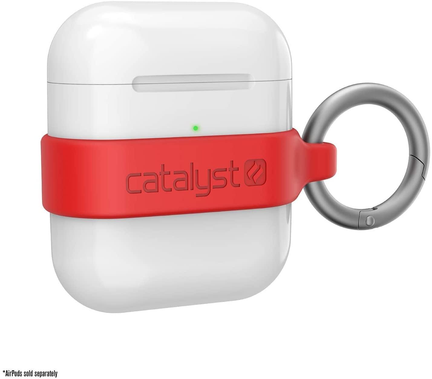 catalyst minimalist case for airpods 1 2 flame red