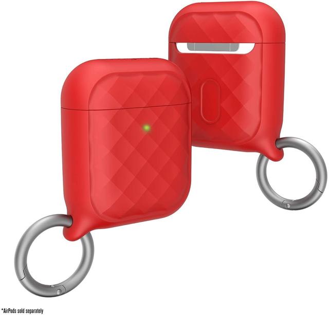 كفر سماعات ايربود أحمر مع حلقة مفاتيح Catalyst - Ring Clip Case for AirPods 1 & 2 - Flame Red - SW1hZ2U6NTY2MDA=