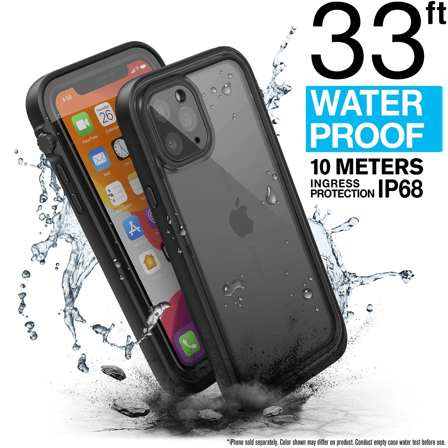 catalyst water proof case for iphone 11 pro stealth black