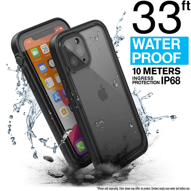 كفر موبايل أسود لهاتف (iPhone 11 Pro) Catalyst - Water Proof Case for iPhone 11 Pro - Stealth Black - SW1hZ2U6NTY2NTU=