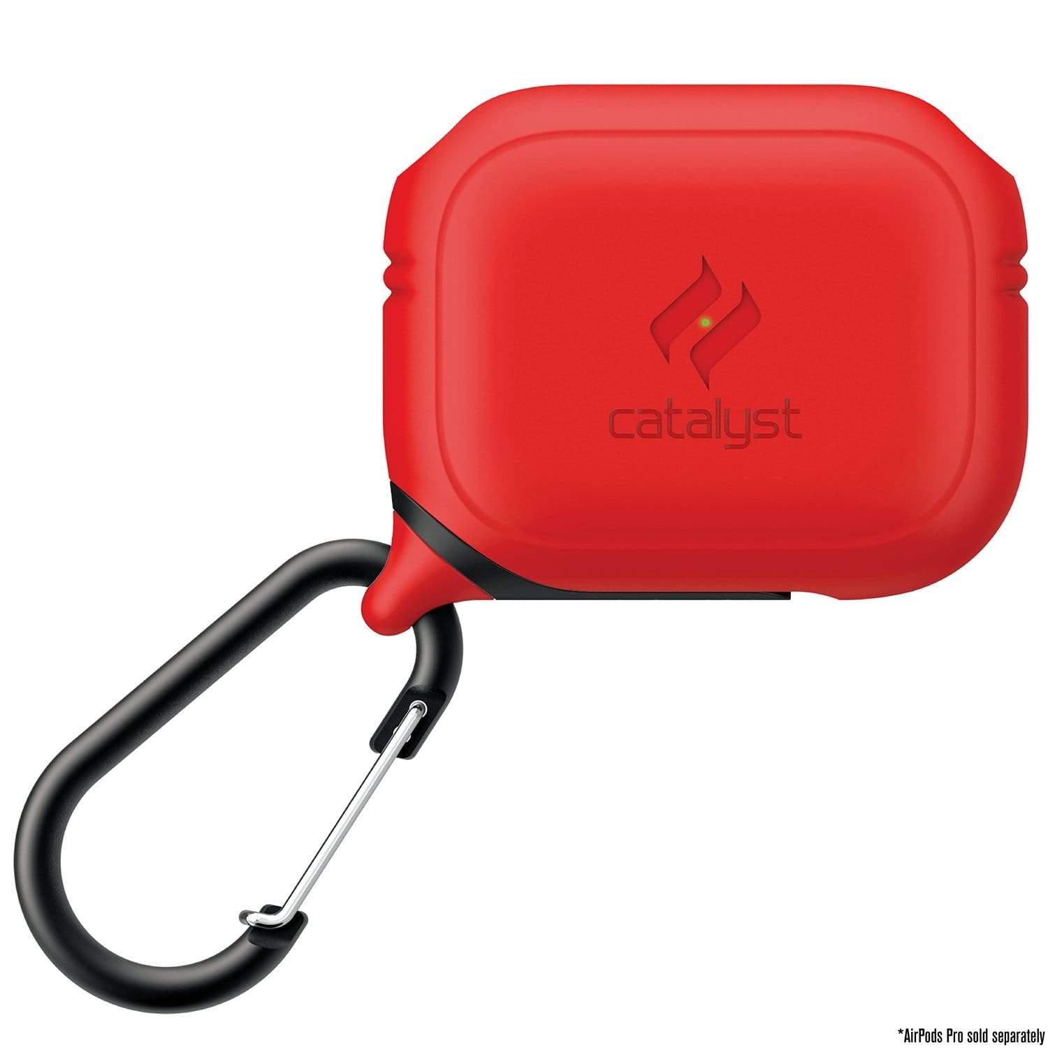 catalyst waterproof case for airpods pro flame red
