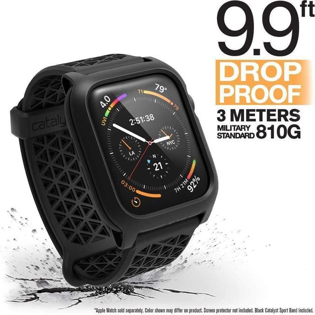 كفر ساعة أبل باللون الأسود Catalyst - Apple Watch 44MM Series 4 Impact Protection Case Stealth Black - SW1hZ2U6NTY1MTE=