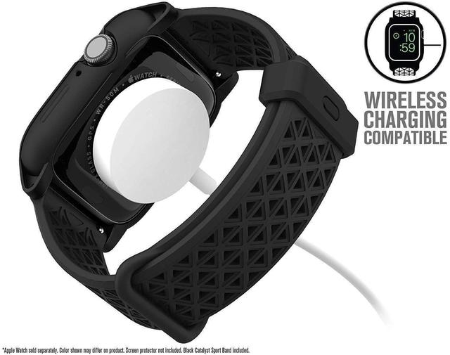كفر ساعة أبل باللون الأسود Catalyst - Apple Watch 44MM Series 4 Impact Protection Case Stealth Black - SW1hZ2U6NTY1MTM=