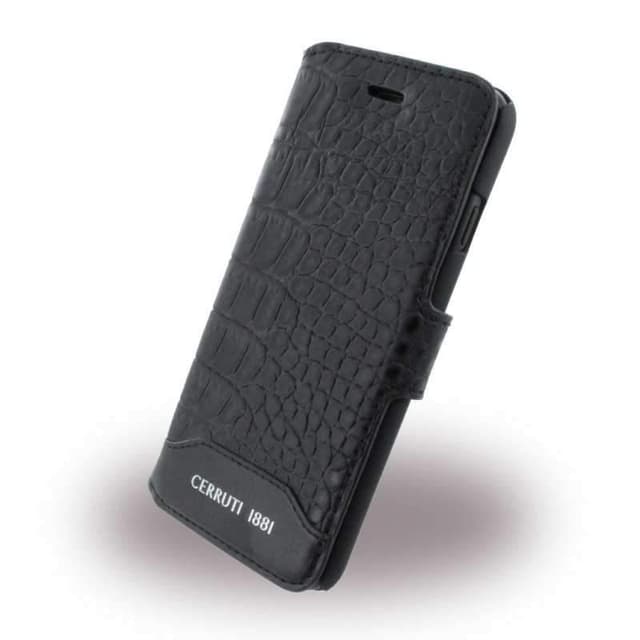 Cerruti Genuine Leather Folio Case For Iphone 7 - Black