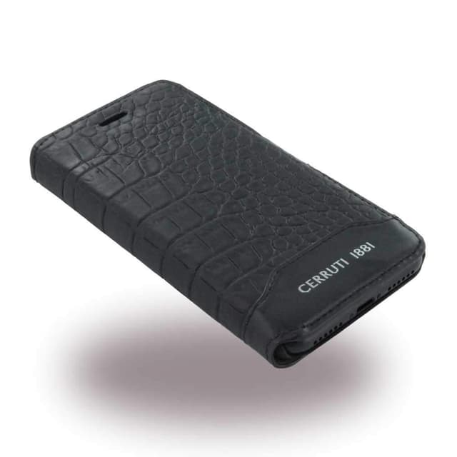 Cerruti Genuine Leather Folio Case For Iphone 7 - Black