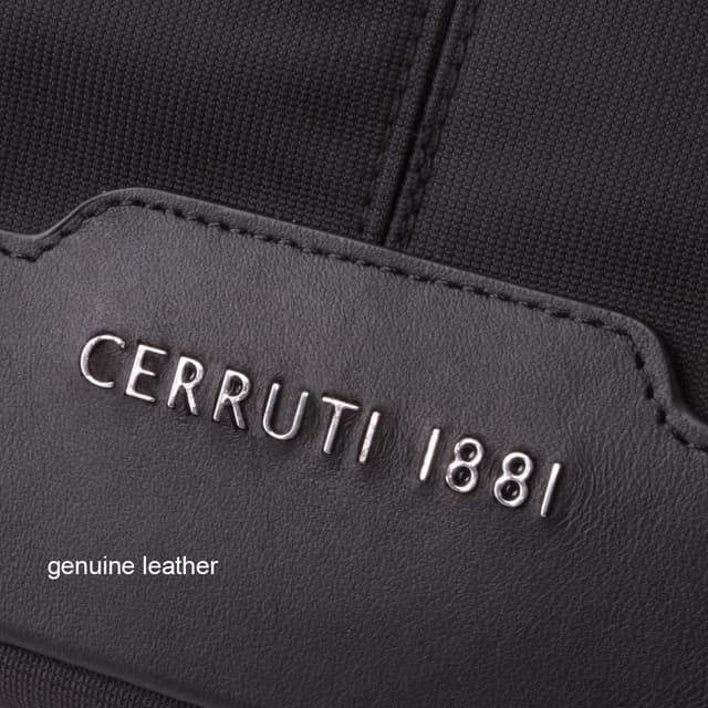 حقيبة تابلت جلدية Cerruti 10 بوصة - أسود