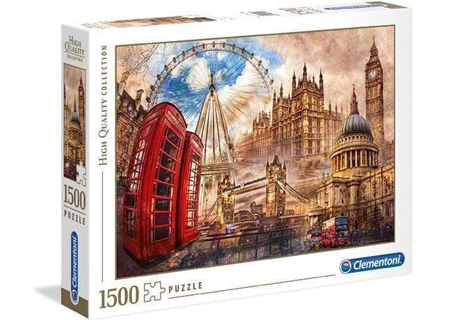 clementoni adult puzzle vintage london 1500pcs