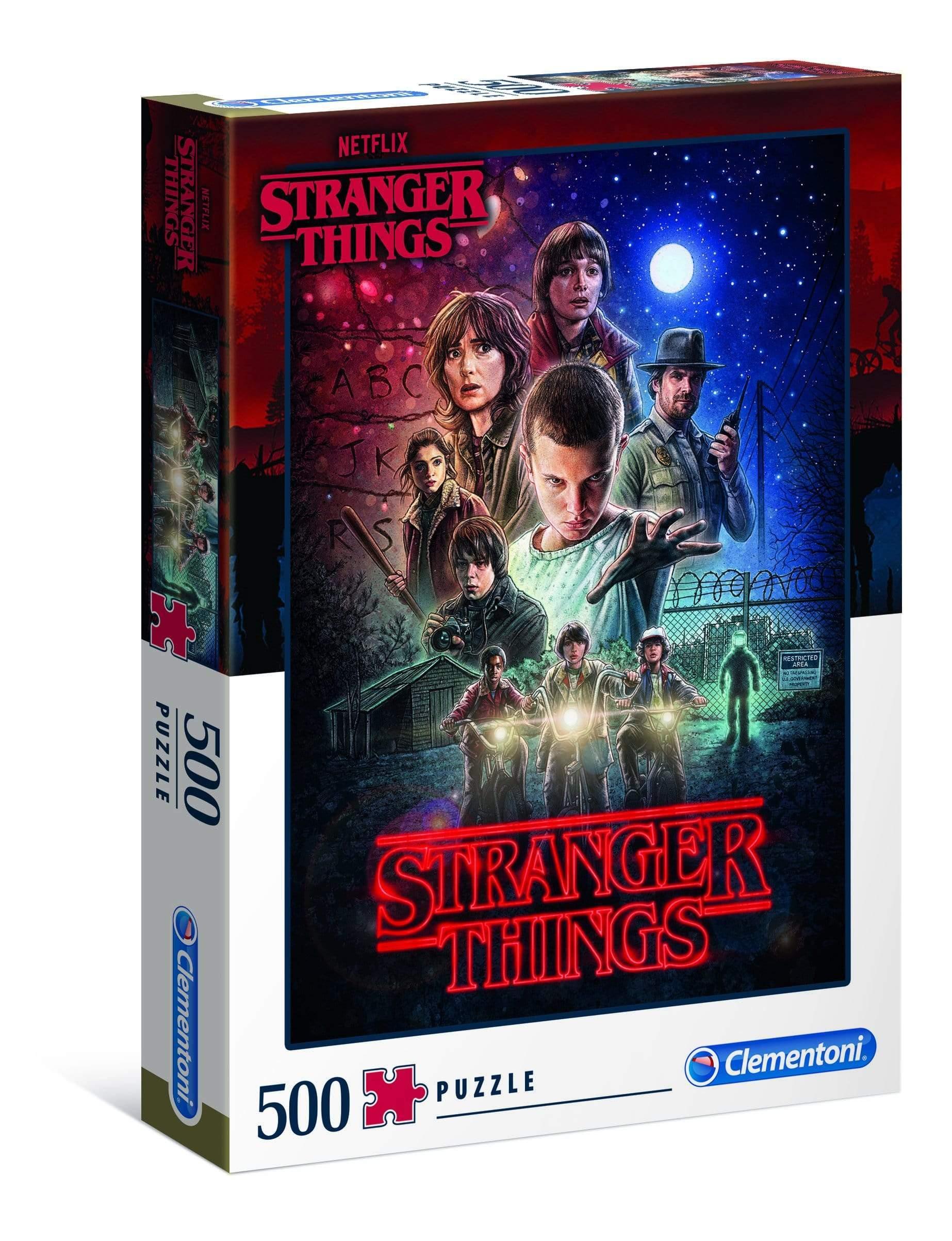 clementoni adult puzzle netflix stranger things 500pcs