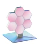 Cololight lifesmart cololight plus kit wifi color changing led lights 7 panles base apple siri alexa google assistant homekit compatible home office instant light decor w music sync