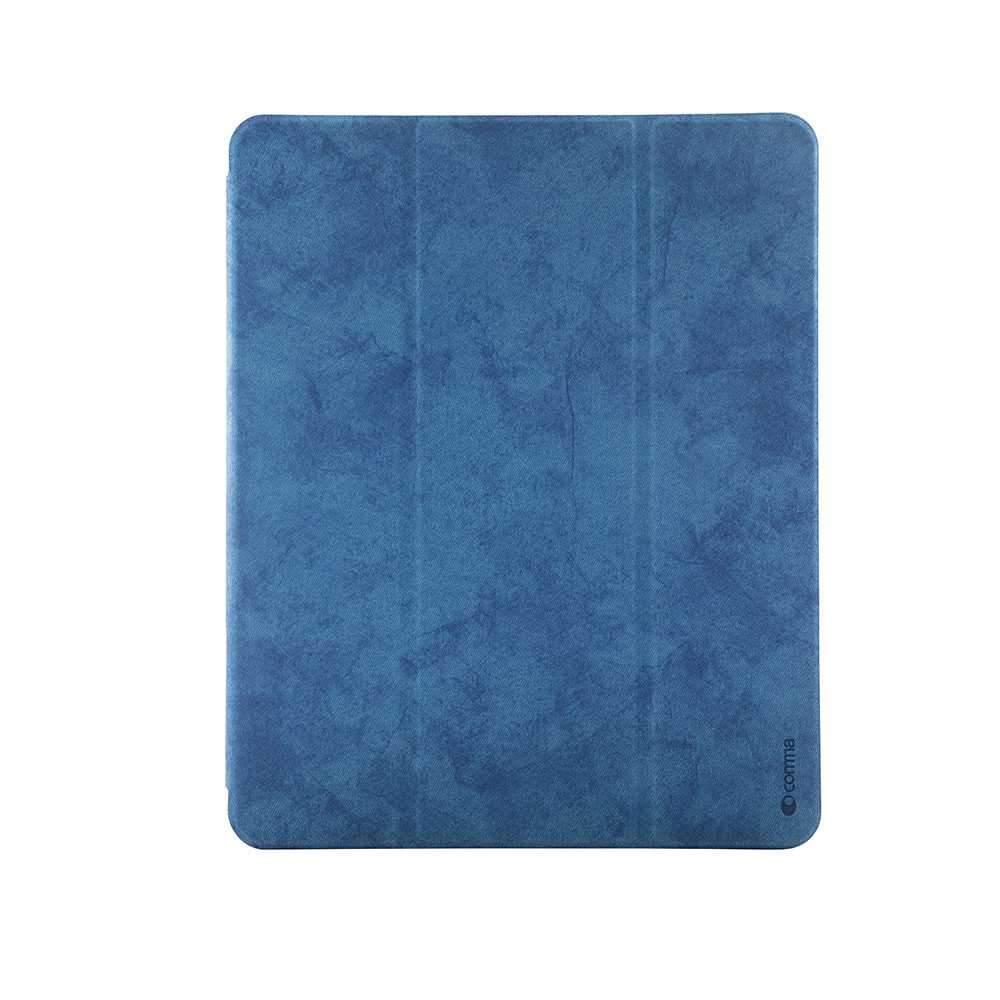 كفر جلدي Leather Case with Pencil Slot Apple iPad Pro 12.9" ( 2020 ) Comma - أزرق