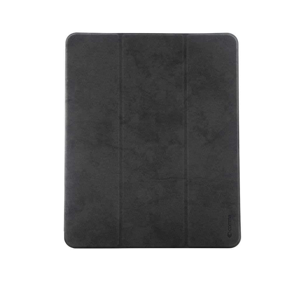 comma leather case with pencil slot for apple ipad pro 12 9 2018 black