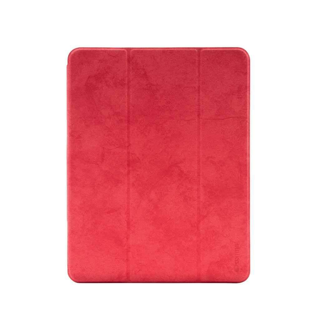 comma leather case with pencil slot for apple ipad pro 11 red