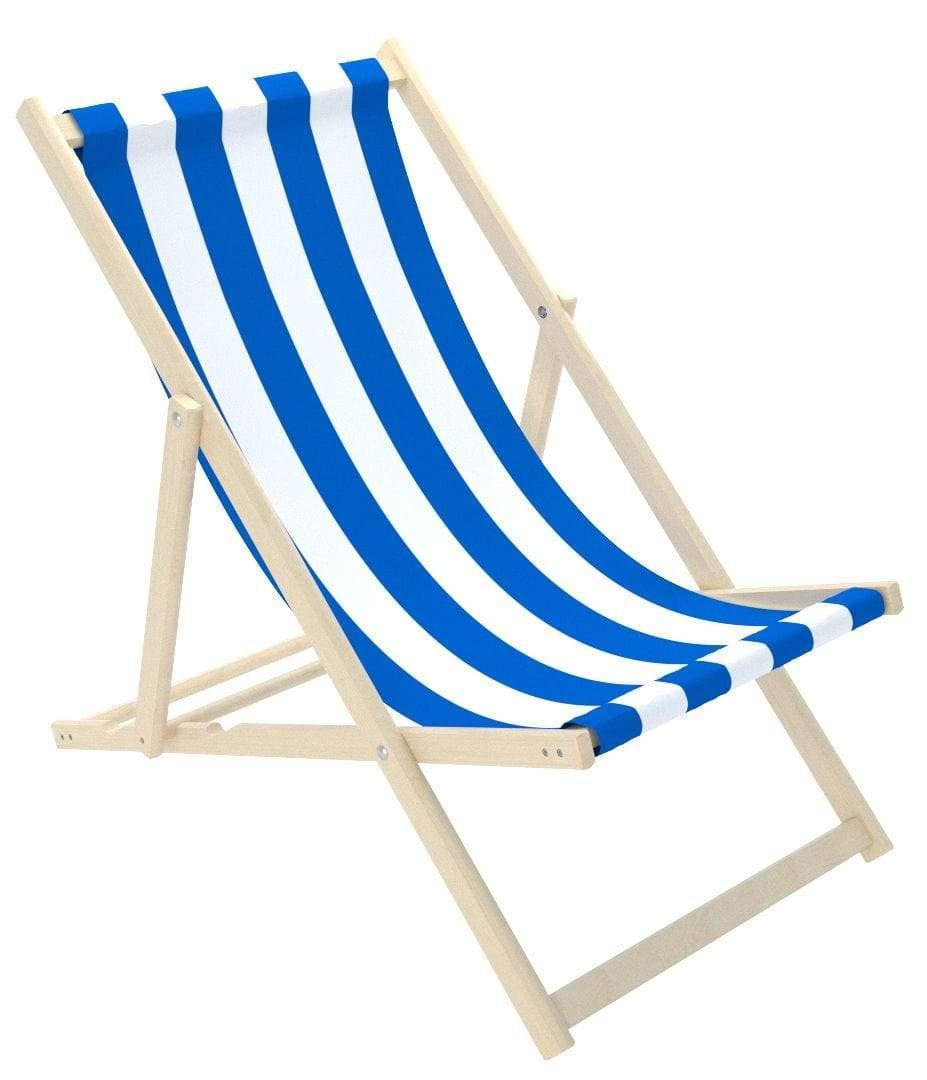 كرسي الشاطئ للأطفال Delsit - Sunbed for Children - White Stripes - أزرق