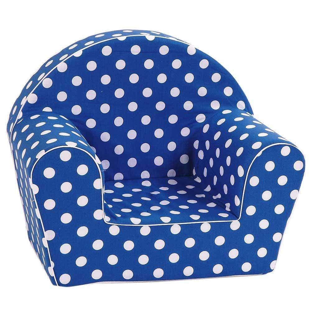 delsit arm chair navy with white spots