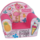delsit arm chair flamingo cute fun