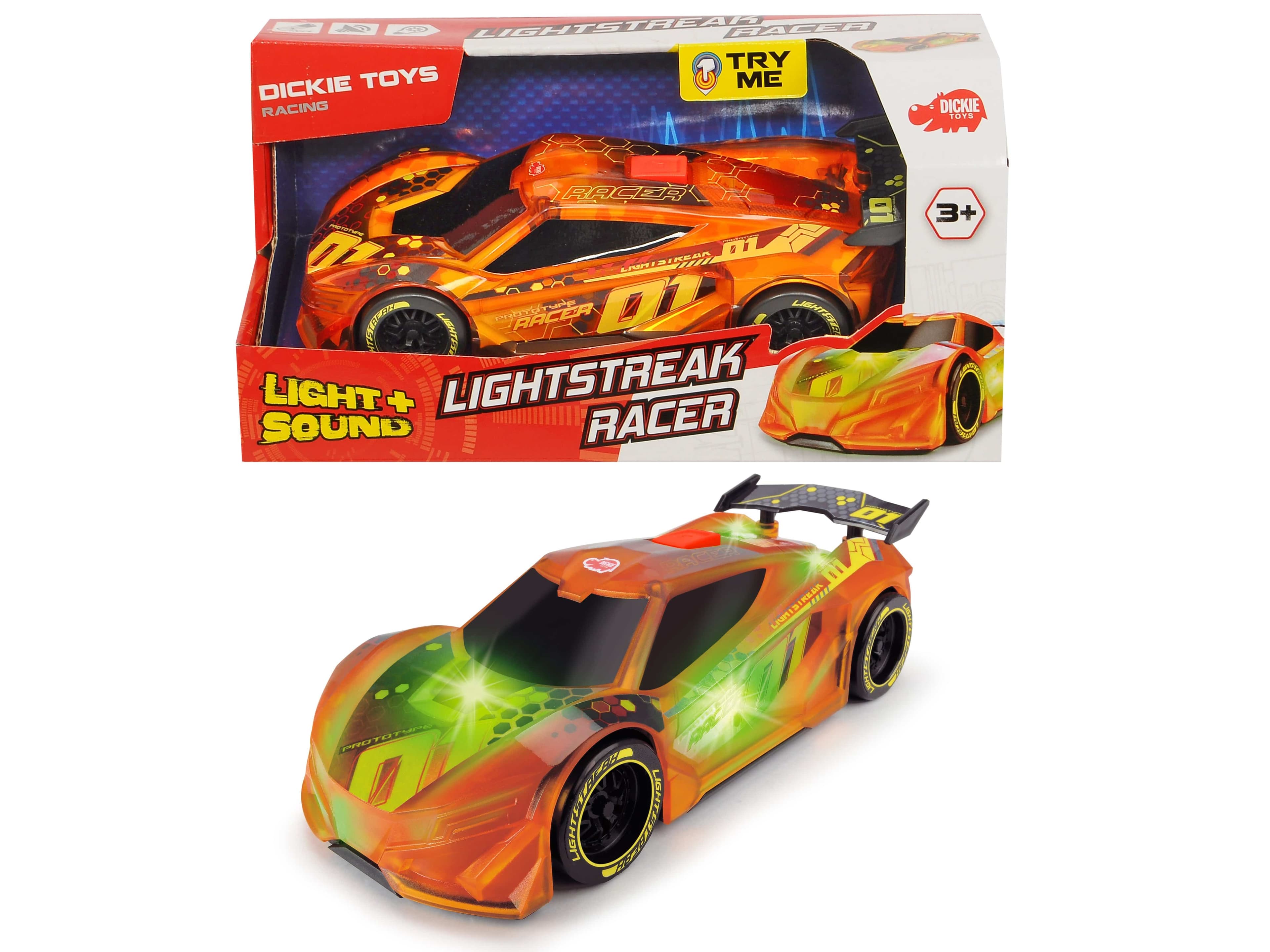 dickie lightstreak racer frictiion 20cm