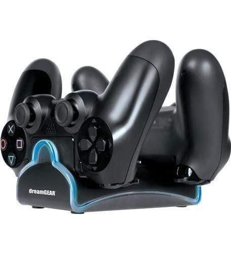 شاحن يد سوني 4 مزدوج لبلايستيشن 4 DREAMGEAR Dual Charge Dock for PS4 - SW1hZ2U6MzU5MTQ=