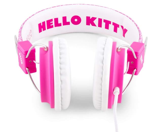 DXB.NET hello kitty apple junior on ear headphones fuzzy bow white pink