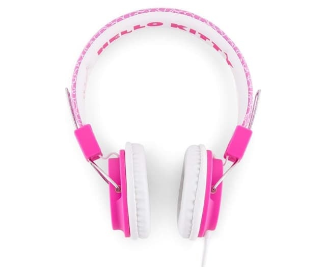 DXB.NET hello kitty apple junior on ear headphones fuzzy bow white pink