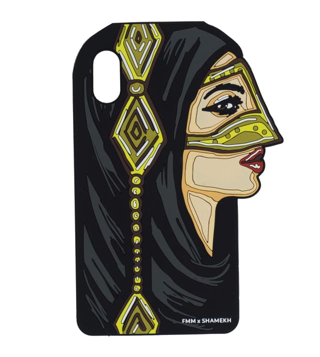 كفر آيفون FMM Shamekh Burqaa Silicone Case For IPHONE X