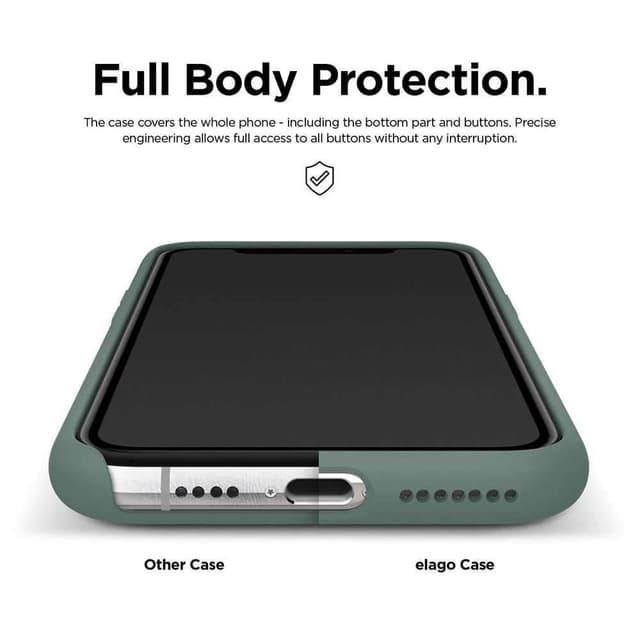 Elago Silicone Case For Iphone 11 Pro Max - Midnight Green