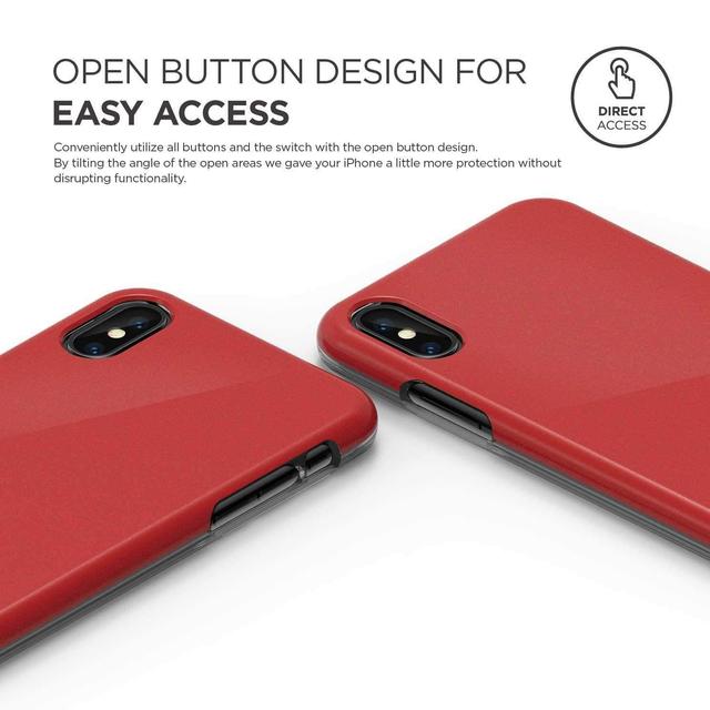 elago slim fit 2 back case for iphone x red - SW1hZ2U6NTM1MTc=