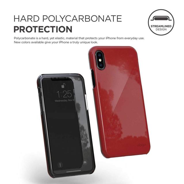 elago slim fit 2 back case for iphone x red - SW1hZ2U6NTM1MTg=