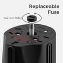 راس شاحن ثلاثي للسفر بقدرة 8 أمبير ايلجو Elago Tripshell Universal Dual Usb Travel Adapter