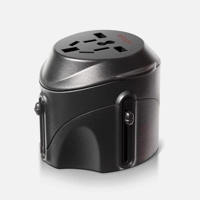 راس شاحن ثلاثي للسفر بقدرة 8 أمبير ايلجو Elago Tripshell Universal Dual Usb Travel Adapter