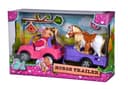 لعبة دمية مع حصان  SIMBA - EL Evi Horse Trailer