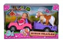 لعبة دمية مع حصان  SIMBA - EL Evi Horse Trailer