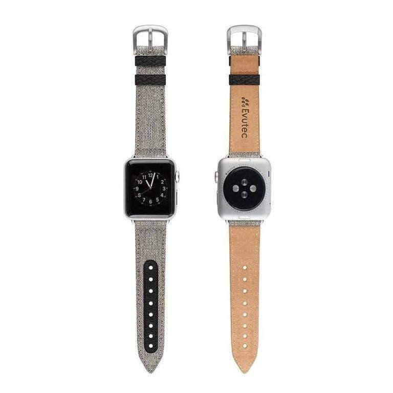 evutec apple watch band 40mm northill canvas black